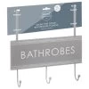 B&M Over The Door Bathroom Plaque - Bathrobes -Home Improvement Store 389254 overdoor bathroom plaque 3 hook bathrobes 2