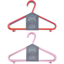 B&M Children's Hangers 10pk - Pastel -Home Improvement Store 389289 home organisation co 10pk childrens hangers main