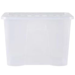 B&M Extra Large Storage Box With Lid -Home Improvement Store 391380 clear 80l storgae box and lid