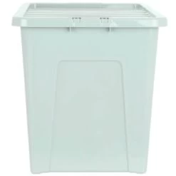 B&M Storage Box With Lid 80L - Sage -Home Improvement Store 391384 sage 80l storage box and lid 2
