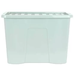 B&M Storage Box With Lid 80L - Sage -Home Improvement Store 391384 sage 80l storage box and lid