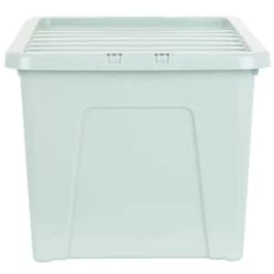 B&M Storage Box With Lid 60L - Sage -Home Improvement Store 391388 sage 60l storage box 2