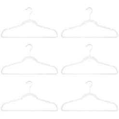 B&M Adult Clear Plastic Hanger 6pk -Home Improvement Store 392151 6pk clear plastic hangers 2