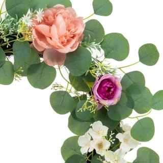 Bloom Spring Flowers Wreath - Pink 4 Bloom Spring Flowers Wreath - Pink - Image 2