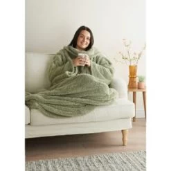 Home Essentials Teddy TV Blanket - Sage 11 Home Essentials Teddy TV Blanket - Sage -Home Improvement Store 393430 home essentials teddy tv blanket sage