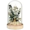 B&M Floral Decoration In Glass - Green -Home Improvement Store 394343 floral decoration in glass