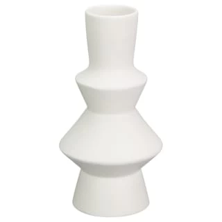 B&M Small Shaped Vase - White 3 B&M Small Shaped Vase - White