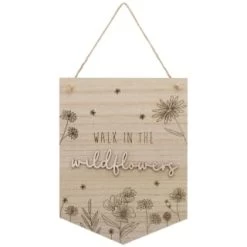 B&M Laser Cut Slogan Hanging Plaque