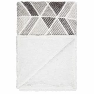B&M Simply Geo Waffle Throw - Grey 4 B&M Simply Geo Waffle Throw - Grey - Image 2