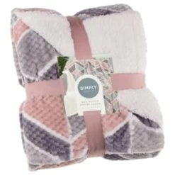 Simply Geo Blush Waffle Throw