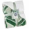 B&M Simply Geo Waffle Throw - Green -Home Improvement Store 394920 simply geo waffle throw green