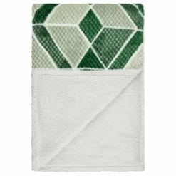 B&M Simply Geo Waffle Throw - Green -Home Improvement Store 394920 simply geo waffle throw green 3