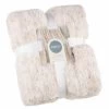 B&M Simply Two Tone Teddy Throw - Natural -Home Improvement Store 394924 simply two tone teddy throw natural