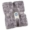 B&M Simply Two Tone Teddy Throw - Grey -Home Improvement Store 394926 simply two tone teddy throw grey