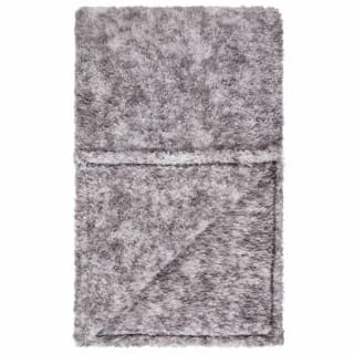 B&M Simply Two Tone Teddy Throw - Grey 4 B&M Simply Two Tone Teddy Throw - Grey - Image 2