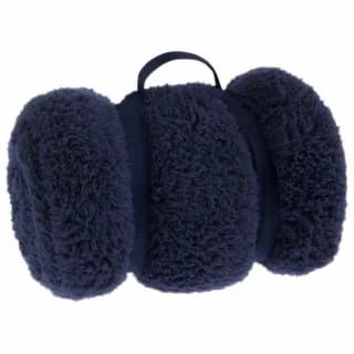 B&M Simply Teddy Navy Rolled Throw 3 B&M Simply Teddy Navy Rolled Throw
