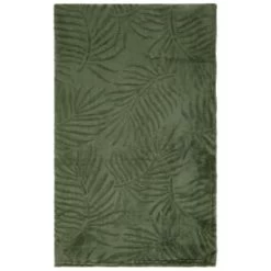 Large Leaf Embossed Green Throw 8 Large Leaf Embossed Green Throw -Home Improvement Store 394947 large leaf embossed green throw 2