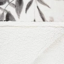 Winston Mono Leaf Sherpa Throw 10 Winston Mono Leaf Sherpa Throw -Home Improvement Store 394976 winston leaf sherpa throw mono 4