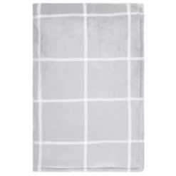 Winston Grey Check Sherpa Throw -Home Improvement Store 394978 winston grey check sherpa throw 3