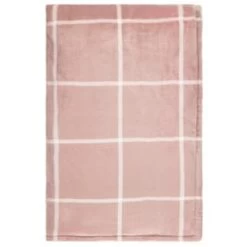 Winston Blush Sherpa Check Throw -Home Improvement Store 394980 winston check throw blush 3