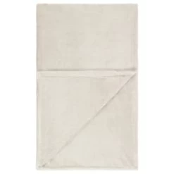 Large Cream Fleece Throw -Home Improvement Store 394986 large cream fleece throw 5