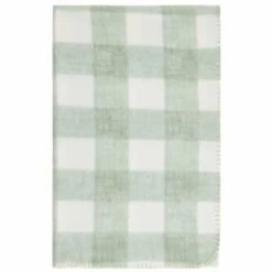 Simply Sage & Gingham Polar Fleece Throw 2pk 11 Simply Sage & Gingham Polar Fleece Throw 2pk -Home Improvement Store 395026 simply super soft throws 2pk sage gingham 2