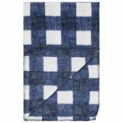 Simply Navy & Gingham Polar Fleece Throw 2pk -Home Improvement Store 395029 simply super soft throws 2pk navy gingham 3