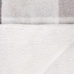 Grey Check Sherpa Throw -Home Improvement Store 395038 highland check sherpa throw 3