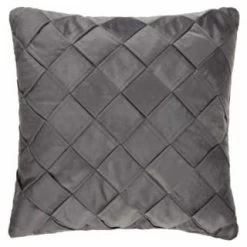 Basket Weave Charcoal Cushion