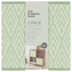 Lokken Printed Storage Cubes 2pk - Sage Diamond 9 Lokken Printed Storage Cubes 2pk - Sage Diamond -Home Improvement Store 395843 2pk printed lokken storage cubes sage diamond 2