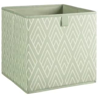 Lokken Printed Storage Cubes 2pk - Sage Diamond 3 Lokken Printed Storage Cubes 2pk - Sage Diamond