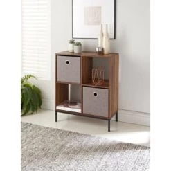 Lokken Linen Storage Cubes 2pk - Grey -Home Improvement Store 395851 2pk linen lokken storage cubes grey