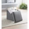 B&M Square Storage Cube - Grey -Home Improvement Store 395863 square cube grey