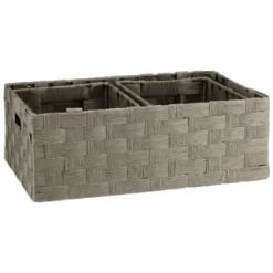 B&M Caen Set Of 3 Paper Rope Baskets - Grey -Home Improvement Store 395868 caen set of 3 paper rope baskets grey