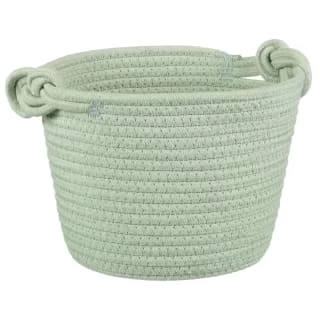 B&M Cara Rope Basket With Handle - Green 3 B&M Cara Rope Basket With Handle - Green
