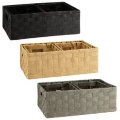 B&M Caen Set Of 3 Paper Rope Baskets - Grey -Home Improvement Store 395883 395868 395869 caen set of 3 paper rope baskets group 1