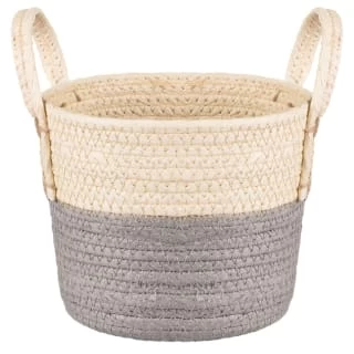 B&M Wicker Basket - Grey 3 B&M Wicker Basket - Grey