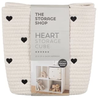 B&M Heart Shaped Storage Cube 3 B&M Heart Shaped Storage Cube