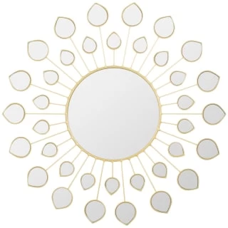 B&M Gold Mirrored Petal Mirror 3 B&M Gold Mirrored Petal Mirror