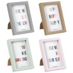 B&M Colourblock Frame 4 X 6" - Pink -Home Improvement Store 396247 396248 396249 396250 basic colourblock frame 4x6 group 3