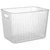 Ribbed Clear Storage Tub - Extra Large