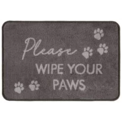 B&M Super Soft Pet Doormat - Grey