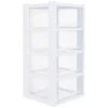B&M White 4 Tier Drawers -Home Improvement Store 397930 white 4 tier drawers 3